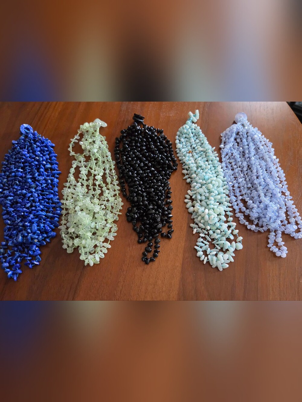 Vintage Sajen Multi Strand Genuine Hand-knotted Onyx Necklace...carved Toggle...